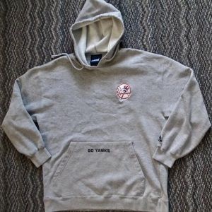 New York Yankees Sweatshirt Hoodie-Adidas Team Size M Embroidered graphics